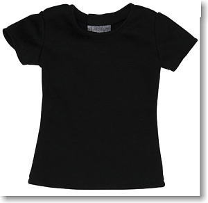 50cm Simple T-shirt (Black) (Fashion Doll)