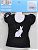 50cm Rabbit Puff Sleeve T-shirt (Black) (Fashion Doll) Item picture2
