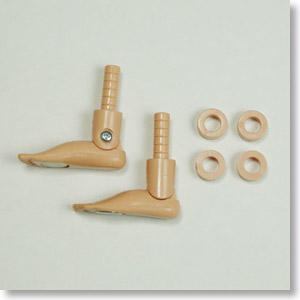 27cm Male Foot Set + Extension Ring w/Magnet for Real Body (Real Natural) (Fashion Doll)
