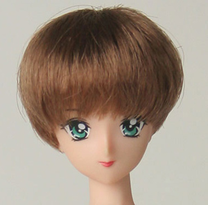 27cm Wig Short M (Brown) (Fashion Doll)