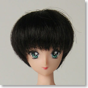 27cm Wig Short M (Dark Brown) (Fashion Doll)