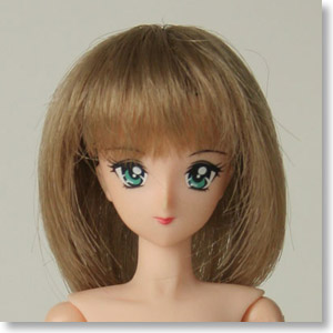 27cm Wig Semi-Long M (Ash Gold) (Fashion Doll)