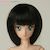 27cm Wig Semi-Long M (Dark Brown) (Fashion Doll) Item picture1