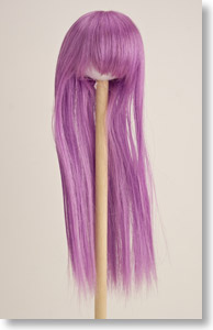 60cm Wig Straight Long M (Purple) (Fashion Doll)