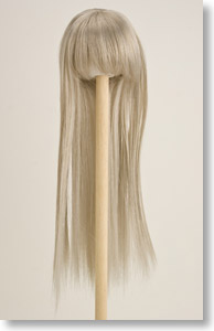 60cm Wig Straight Long S (Silver) (Fashion Doll)