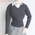 60cm V-Neck Sweater (Nevy) (Fashion Doll) Item picture1