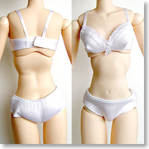 60cm Brassiere & Shorts Set (Normal) (White) (Fashion Doll)
