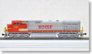 GE C44-9W BNSF Warbonnet (ウォーボンネット) No.741 (赤/銀/ロゴ) ★外国形モデル (鉄道模型)
