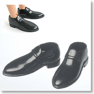 27cm 革靴 (男性用) (黒) (ドール)