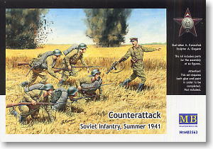 露・赤軍歩兵突撃シーン 1941年 6体12ポーズマルチ化 (プラモデル)