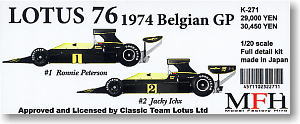 Lotus 76 1974 Belgian GP (Metal/Resin kit)