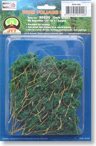 95520/92142 (FB-1003) JTTミニチュアツリー 新緑樹 (濃緑) (鉄道模型)