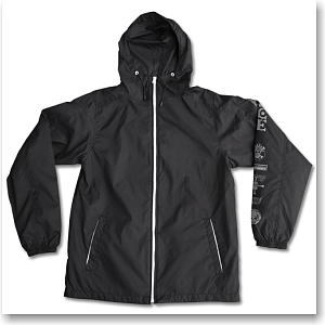 One Piece Ace of Fire Fist Windbreaker Black*White XL (Anime Toy)