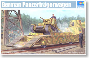German Armored Train formation PB-42 / Tank Transporter  & Praga 38(t) (Plastic model)