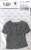メンズ12inTシャツ (ブラック×ホワイトボーダー) (ドール) 商品画像2