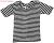 メンズ12inTシャツ (ブラック×ホワイトボーダー) (ドール) 商品画像1