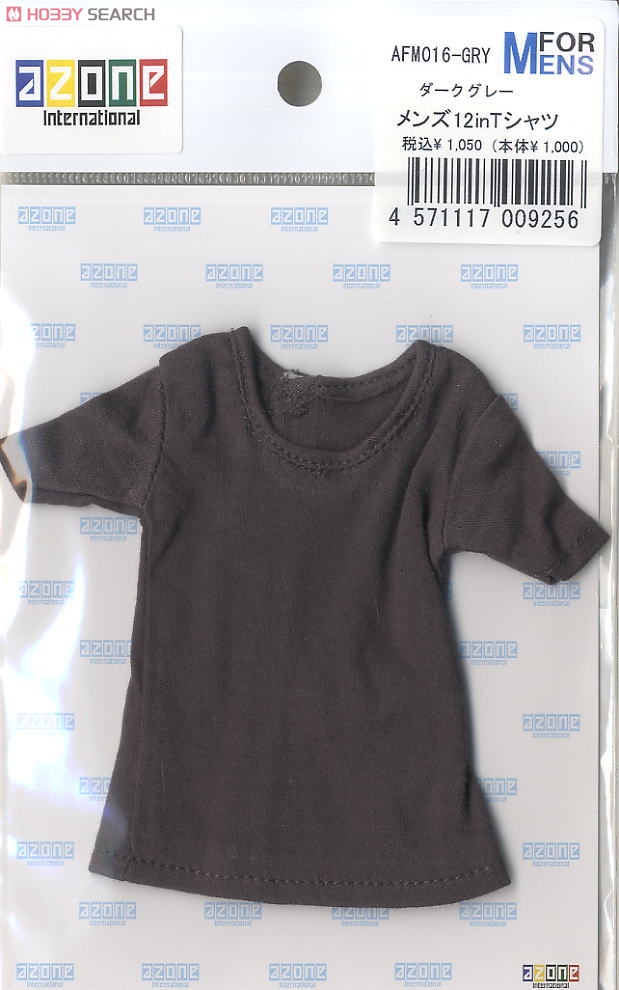 メンズ12inTシャツ (ダークグレー) (ドール) 商品画像2