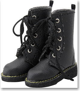 Men`s 12in 5 Hole Boots (Black) (Fashion Doll)