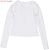 50cm Long Sleeve T-shirt (White) (Fashion Doll) Item picture1