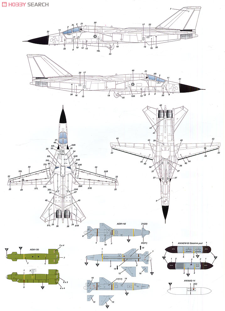 F-111C Royal Australian Air Force (Plastic model) Color3