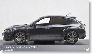 Subaru Impreza R205 2010 (Dark Gray Metallic) (Diecast Car)