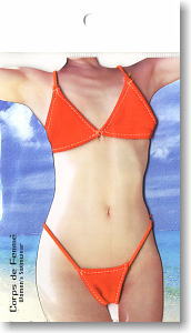 Swim Wear / Bikini (Orange) (Fashion Doll)
