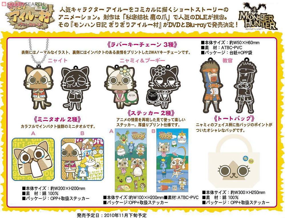Monster Hunter Barely Airou Village Rubber Key Chain (Instructor) (Anime Toy) Other picture1