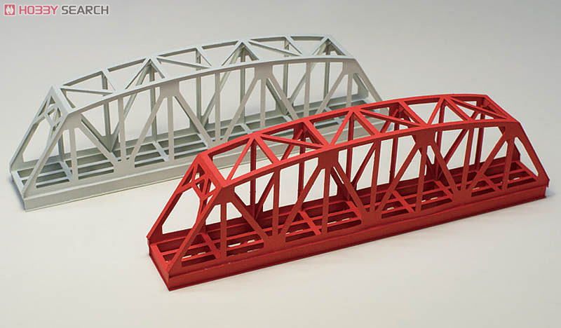 下路ワーレントラス橋キット (赤) (鉄道模型) その他の画像1