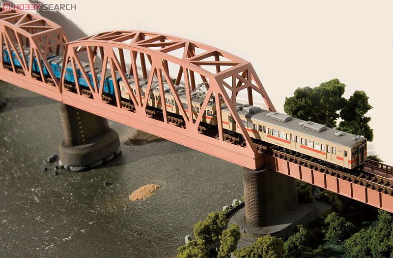 下路ワーレントラス橋キット (赤) (鉄道模型) その他の画像2