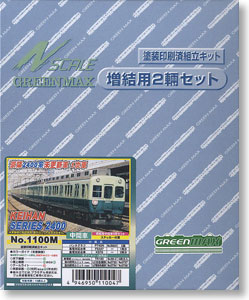 京阪2400系 未更新車 1次車 増結用中間車3両セット (増結・3両・塗装済みキット) (鉄道模型)