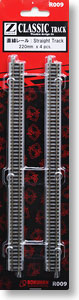(Z) Classic Track (Wooden Design Tie) Straight Track 220mm (4pcs.) (Model Train)