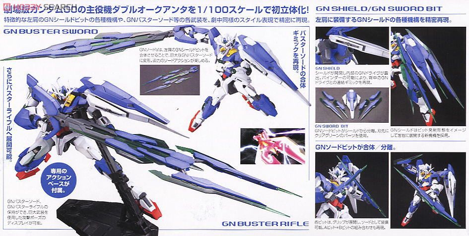 GNT-0000 ダブルオークアンタ (MG) (ガンプラ) 商品画像2