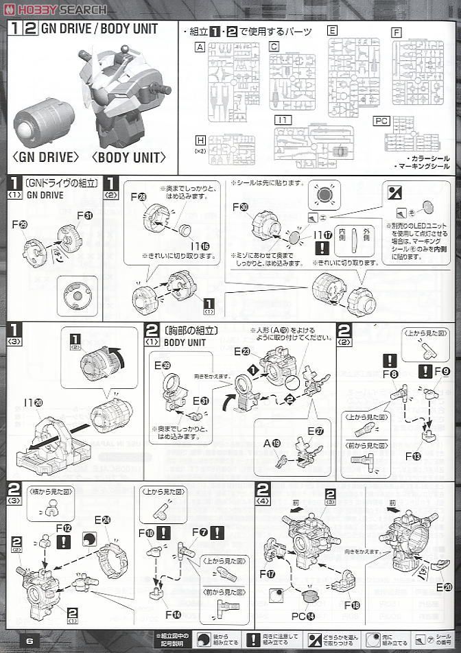 GNT-0000 ダブルオークアンタ (MG) (ガンプラ) 設計図1