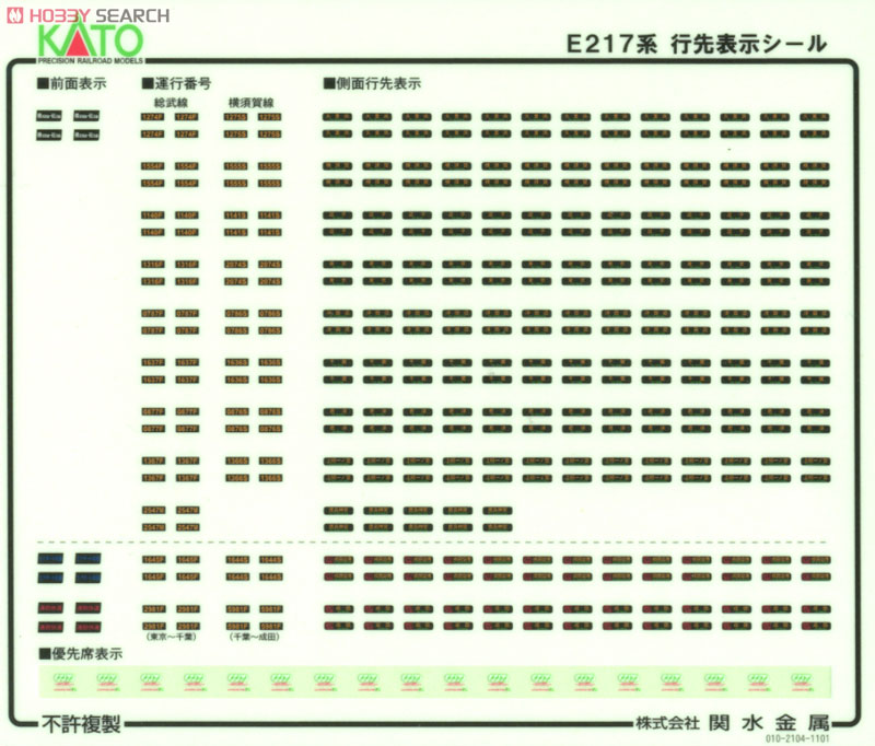 Series E217 Yokosuka Line & Sobu Line (New Color) (Basic 4-Car Set) (Model Train) Contents1