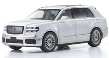 トヨタ センチュリー (白鶴：はっかく)(ホワイト/シルバー) 内装：ミッドブラウン (ミニカー)