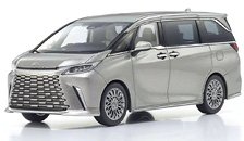LEXUS LM 500h (ソニックチタニウム 4席ソリスホワイト) (ミニカー)