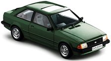 フォード エスコート MK3 GL サルーン 1981 フォレストグリーン RHD (ミニカー)
