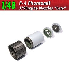 F-4 Phantom 2 Engine Nozzle `Late Model` (Plastic model)
