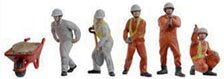 3D Full Color Output 1/150 Diorama Figure On-Site Work 6K (6 Pieces) (Model Train)