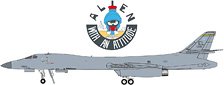 B-1B アメリカ空軍 エルスワース空軍基地 37爆撃飛行隊 `Alien with an Attitude` 86-0108 (完成品飛行機)