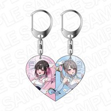 Shino to Ren Heart Pair Key Ring Magical Girl Ver. (Anime Toy)