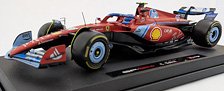 フェラーリ SF-24 マイアミGP 2024 No.55 C.サインツ Jr. ドライバー付 (ミニカー)