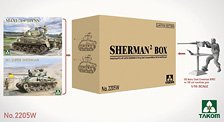 シャーマン² ボックス (TKO2205 + TKO2206 + TKO1025 1/16 WW.II 米陸軍 戦車兵w/.50 機関銃) 限定版 (プラモデル)