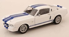 フォード マスタング Shelby GT500 1967 ホワイト/ブルー (ミニカー)