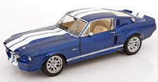フォード マスタング Shelby GT500 1967 ブルーメタリック/ホワイト (ミニカー)