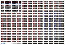 [J.N.R. and J.R. /N] Rollsign Sticker for Series 323 Osaka Loop Line [for Tomytec] (Film Sticker) (Model Train)