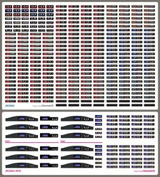 【国鉄・JR/N】 323系 ＜国際博覧会バージョン＞ ［トミーテック製品対応］ (フィルムシール) (鉄道模型)