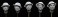 WWII British Commonwealth Mark II Helmet Head (Set of 5) (Plastic model) その他の画像1 Thumbnail