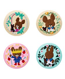 くまのがっこう 刺繍缶バッジビスケット (12個セット) (食玩)