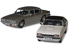 Screen Stars 2台セット フォード カプリ Mk2 2.0S(ホワイト) ジャガー XJ6 シリーズ2(シルバー) (ミニカー)